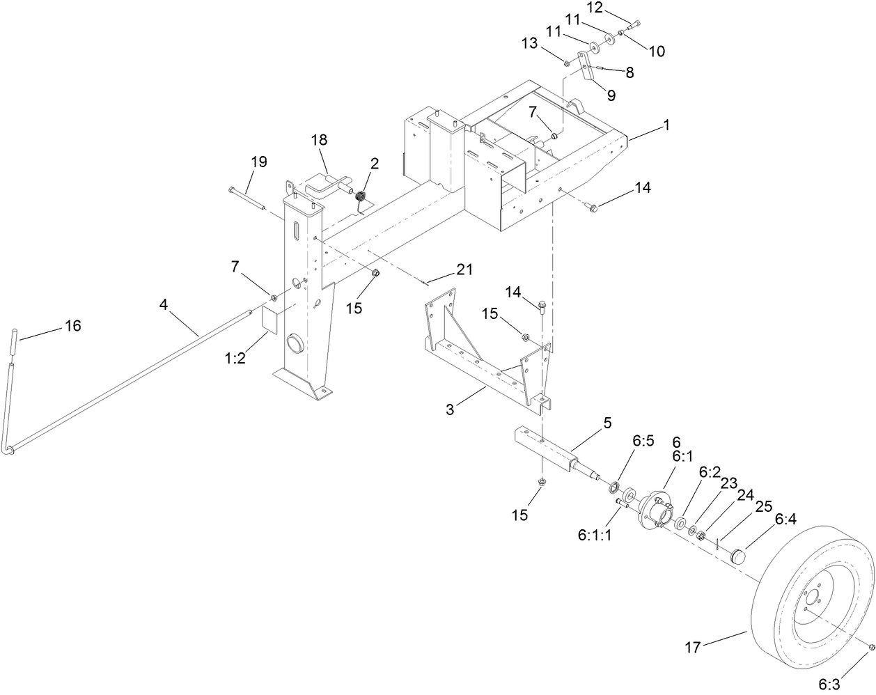Frame and Axle Assembly