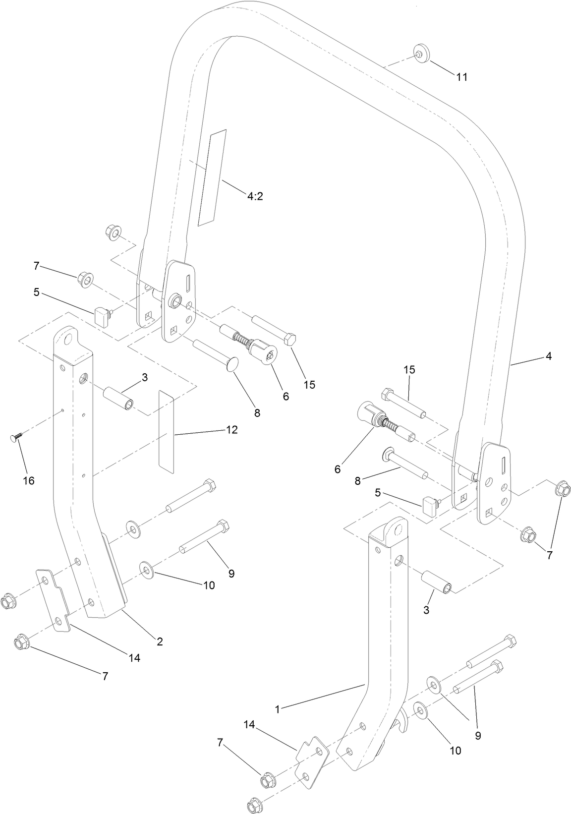 Roll-Over Protection System Assembly No. 116-0231