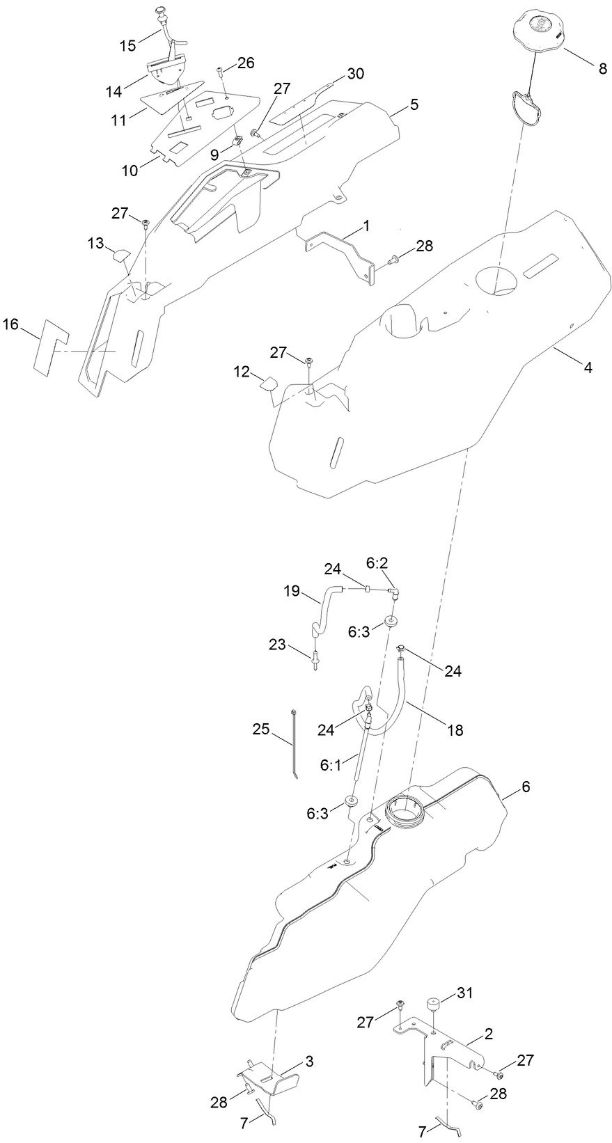 Body Styling and Fuel Pod Assembly