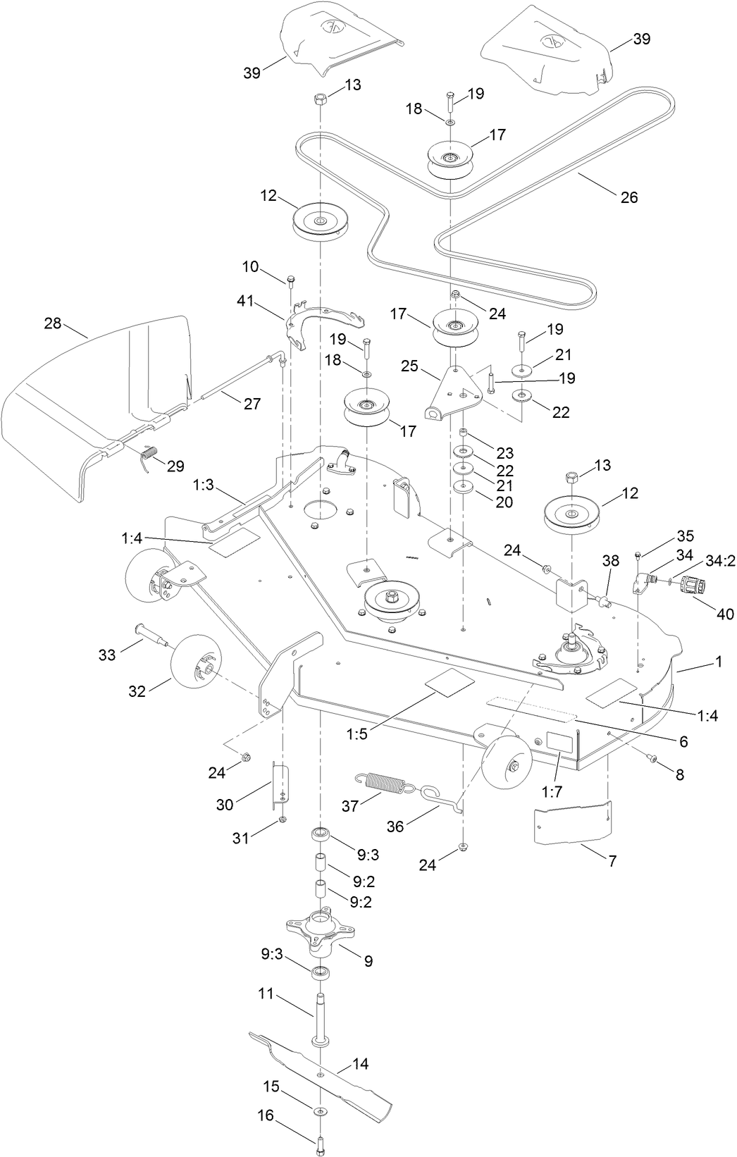 50 Inch Deck Assembly