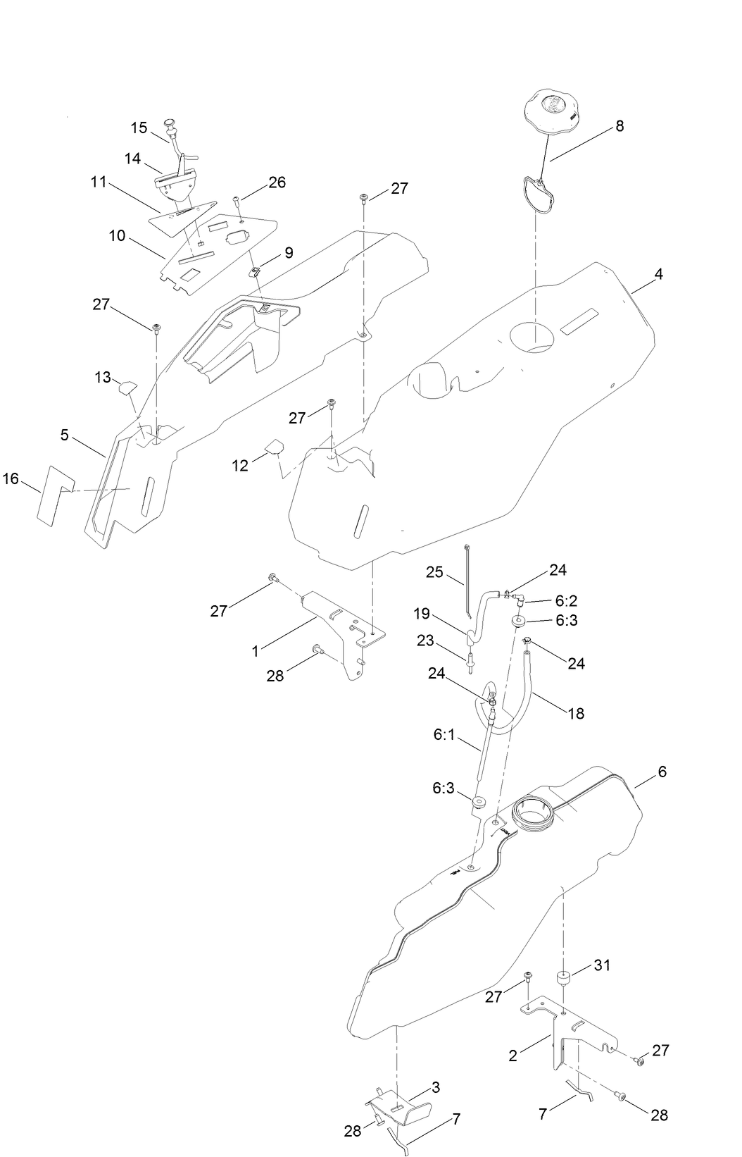 Body Styling and Fuel Pod Assembly
