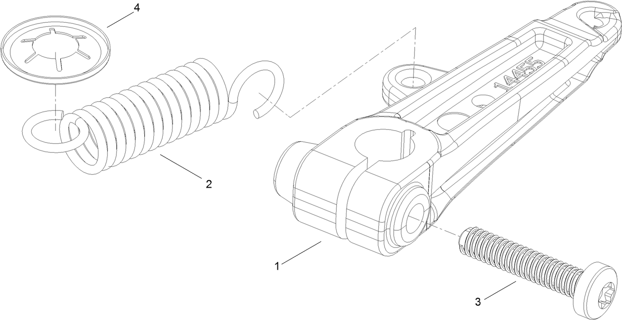 Transmission Assembly  Clutch Lever Repair Assembly No. 139-8974