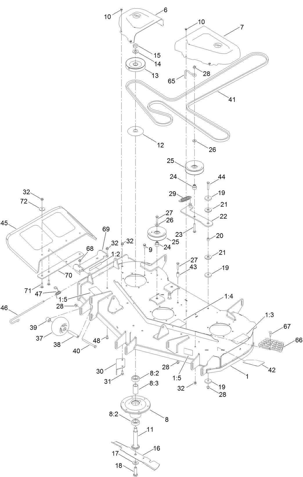 48 Inch Deck Assembly