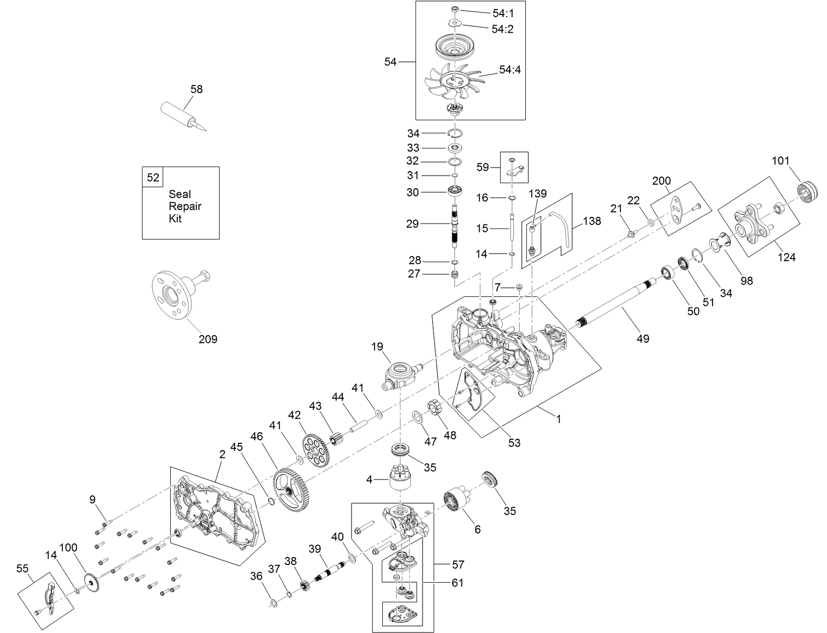 LH Transaxle Assembly No. 139-7470