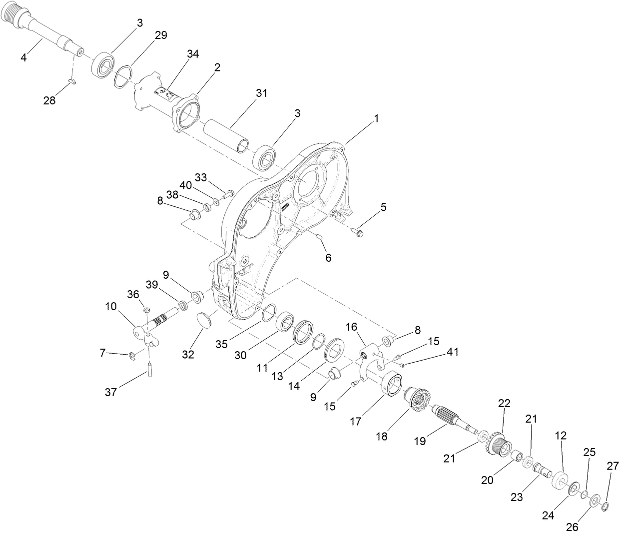 Left Side Transmission Assembly