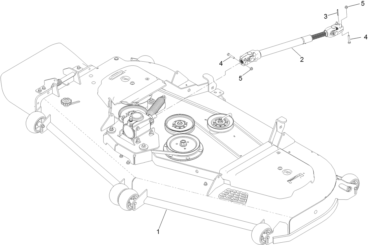 Deck and Driveshaft Assembly