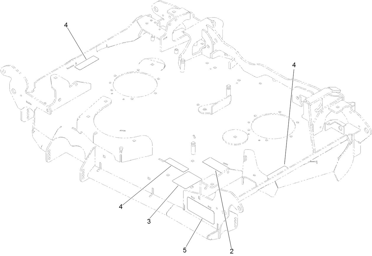 Center Deck Decal Assembly No. 140-0974
