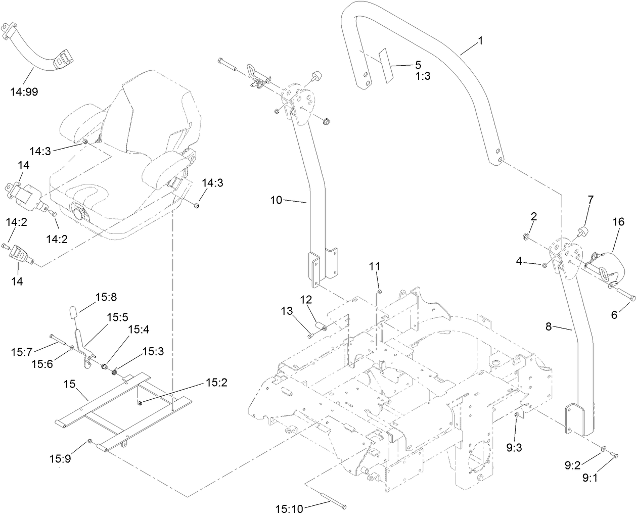 Roll-Over Protection System Assembly No. 110-0877