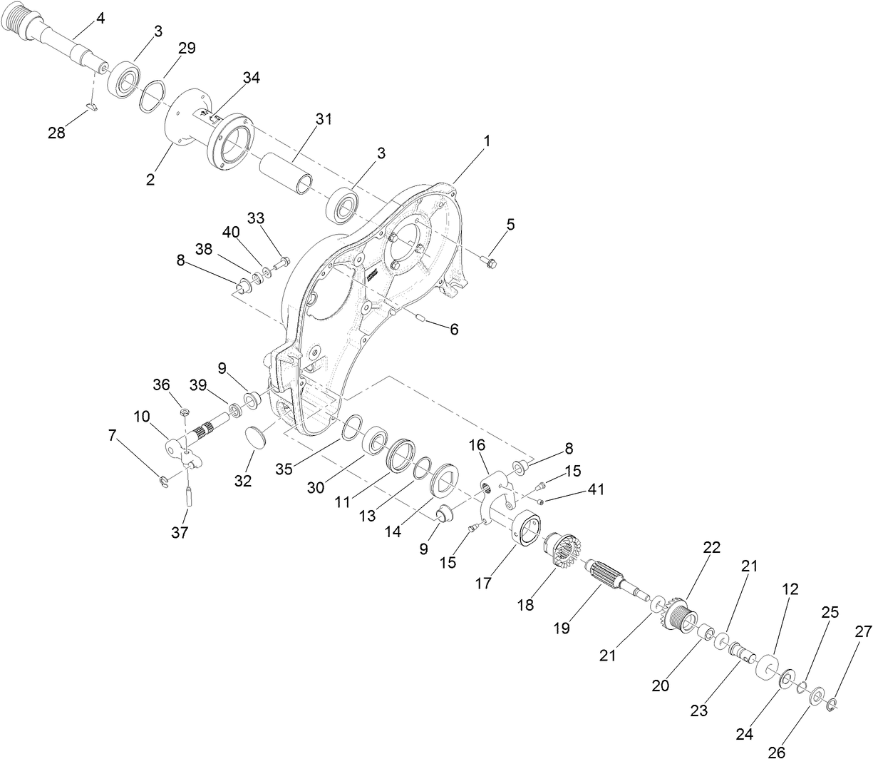 Left Side Transmission Assembly
