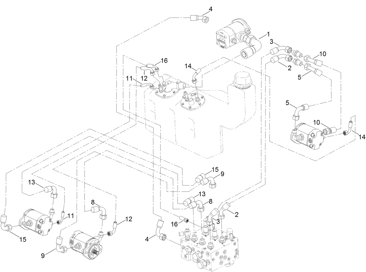 Hydraulic Cutter Hose Assembly