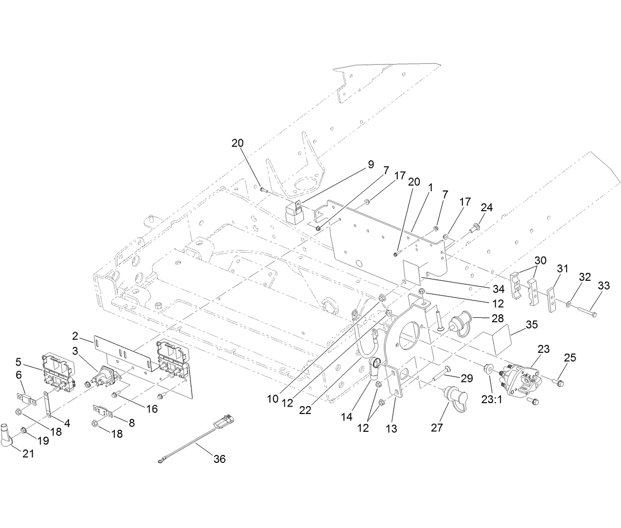 Rear Electrical Component Assembly