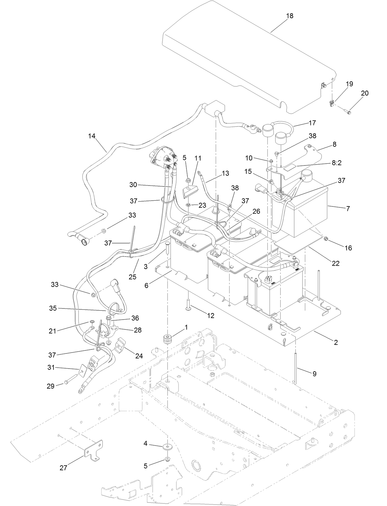 Battery Cable Routing Assembly