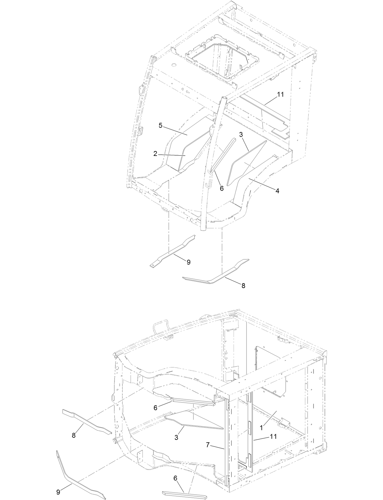 Interior Foam and Carpet Assembly
