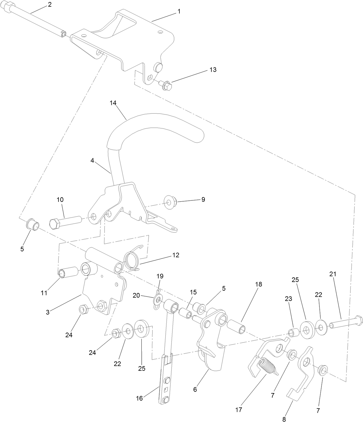 RH Control Handle Assembly No. 139-1532