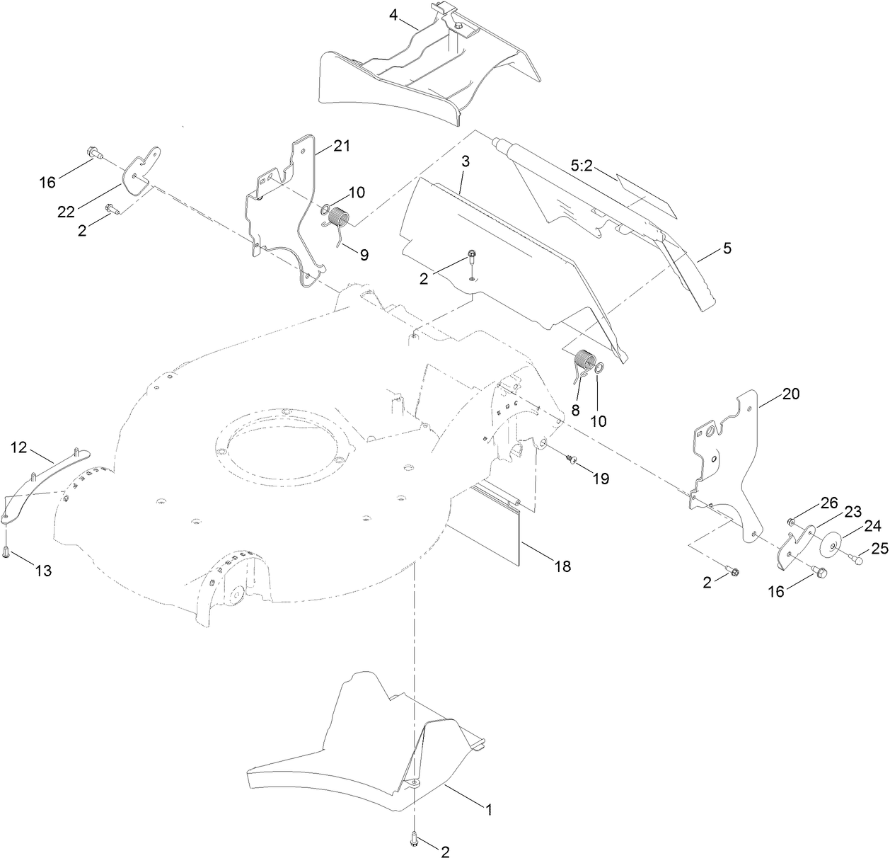 Rear Door and Mulch Plug Assembly