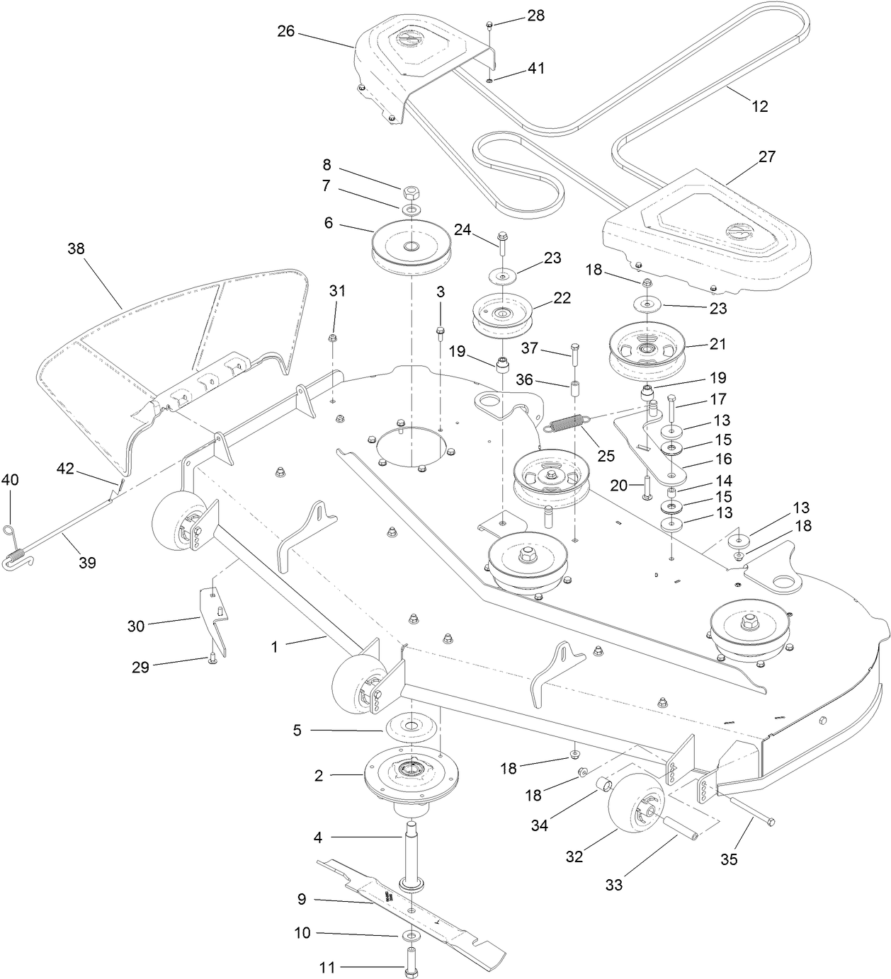 60 Inch Deck Assembly