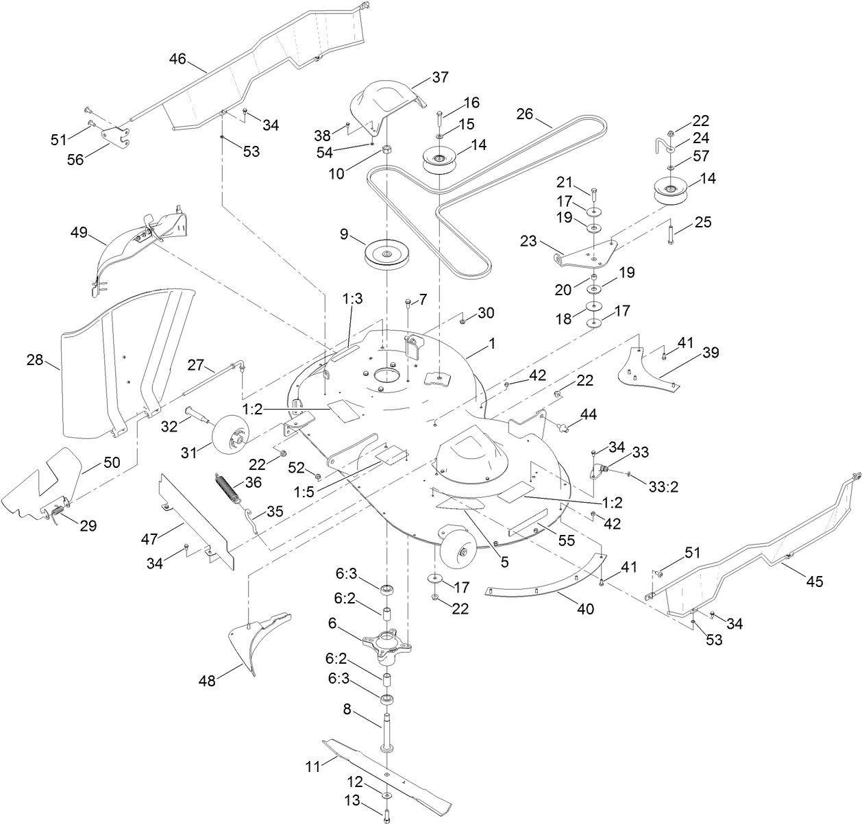 42 Inch Deck Assembly