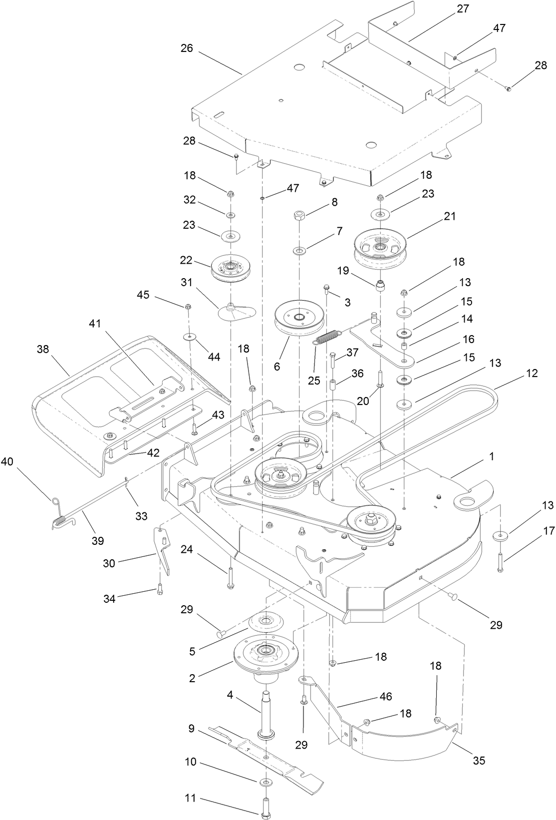 91 cm International Deck Assembly