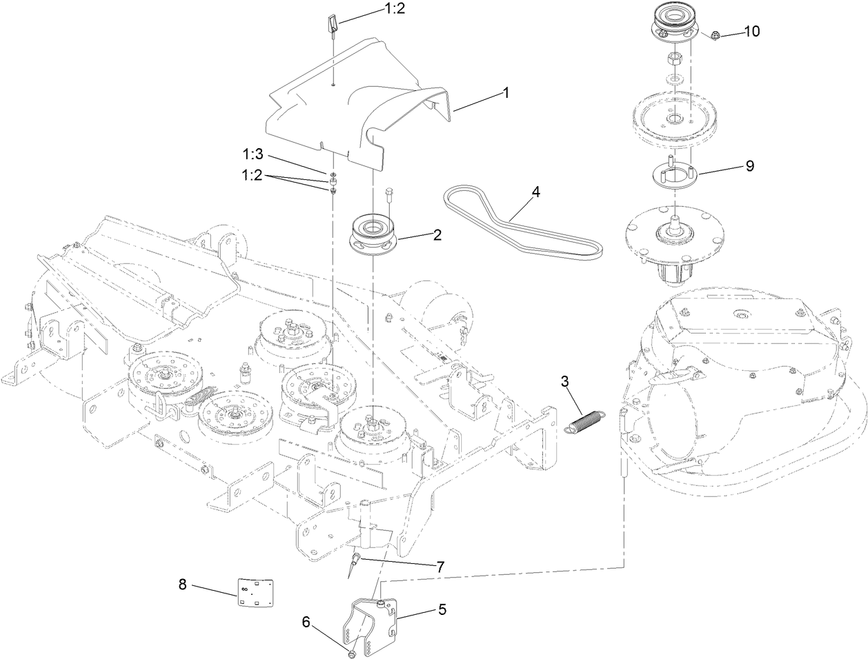 Belt, Pulley and Cover Assembly