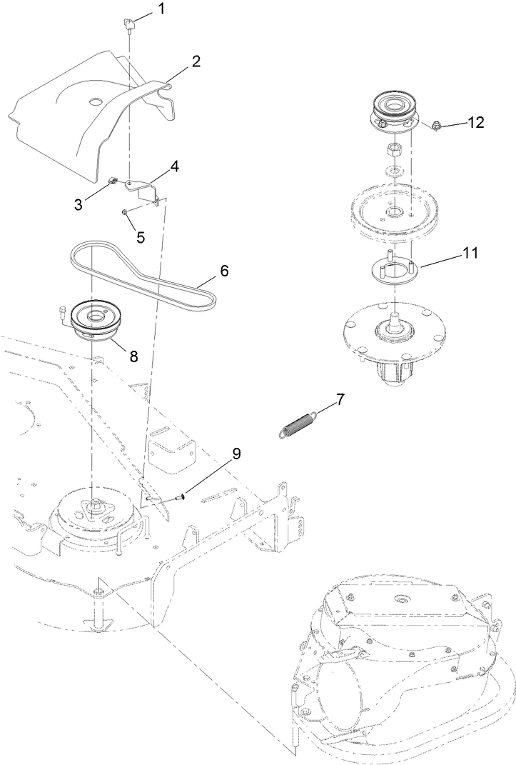 Belt, Cover and Pulley Assembly