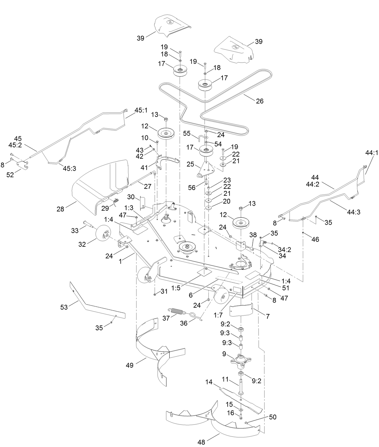 50 Inch Deck Assembly