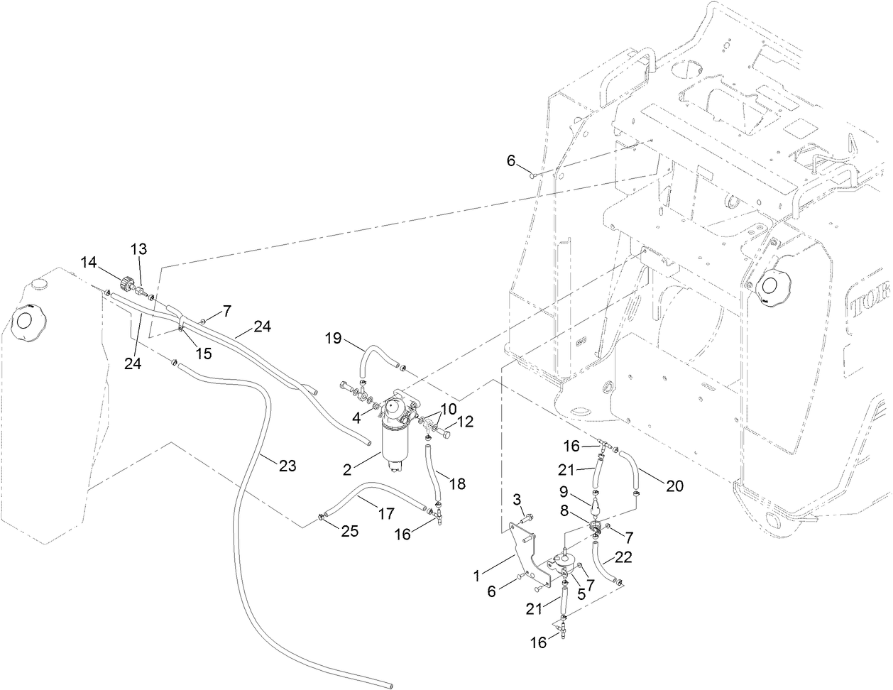 Fuel Pump and Water Seperator Assembly