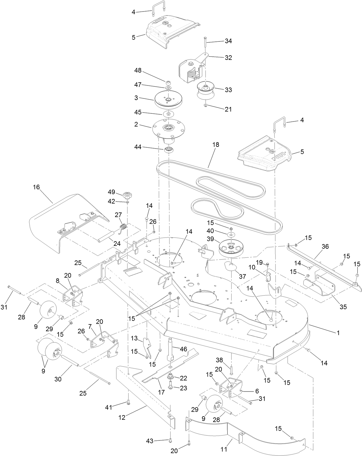 60 Inch Deck Assembly