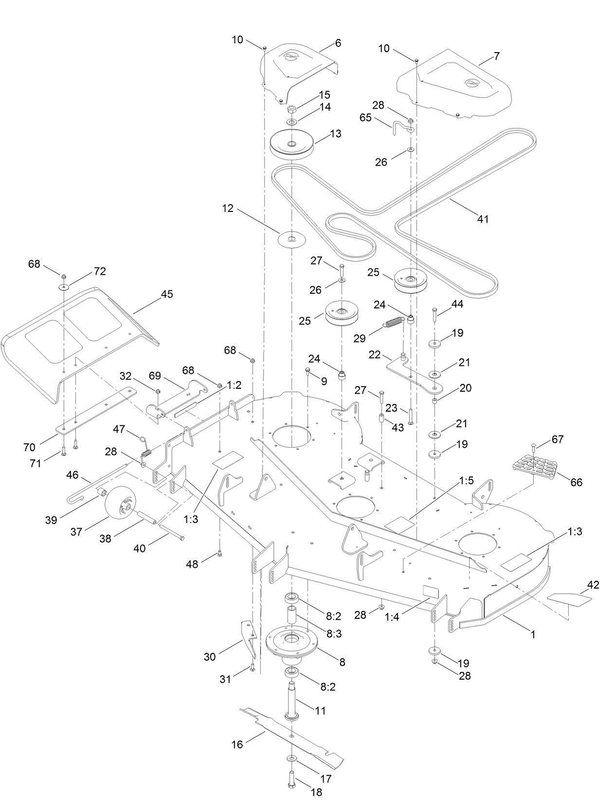 60 Inch Deck Assembly