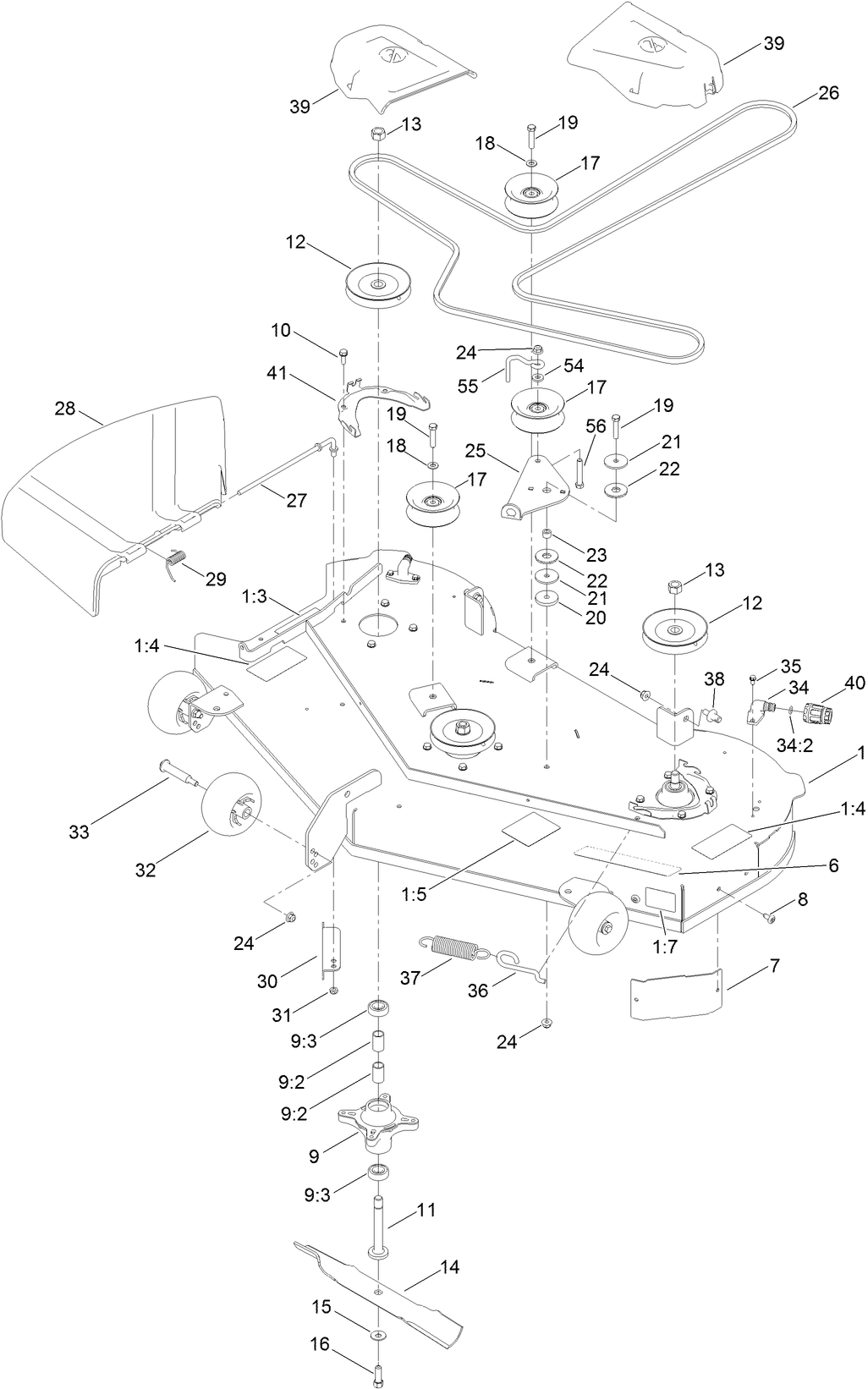 50 Inch Deck Assembly