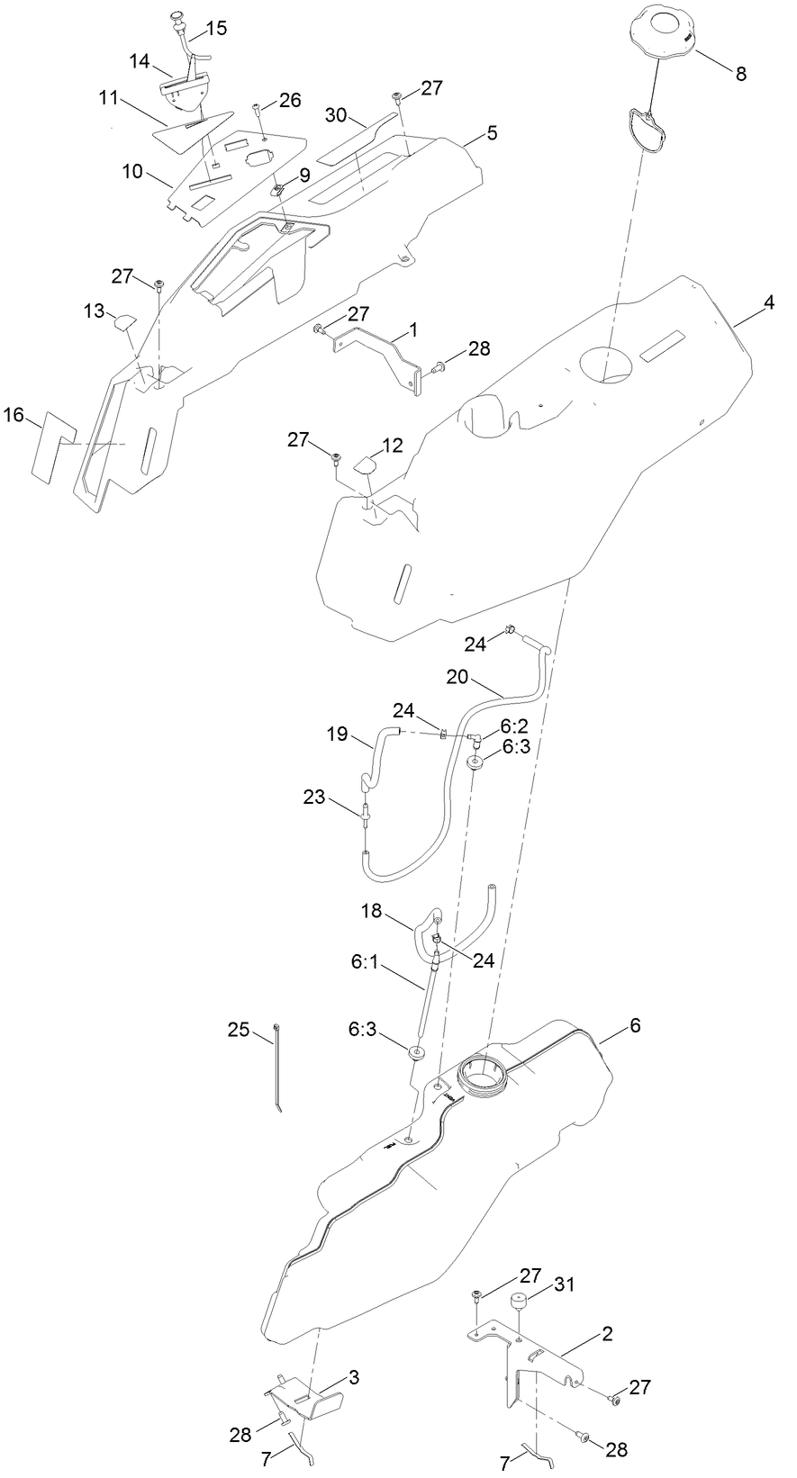 Body Styling and Fuel Pod Assembly