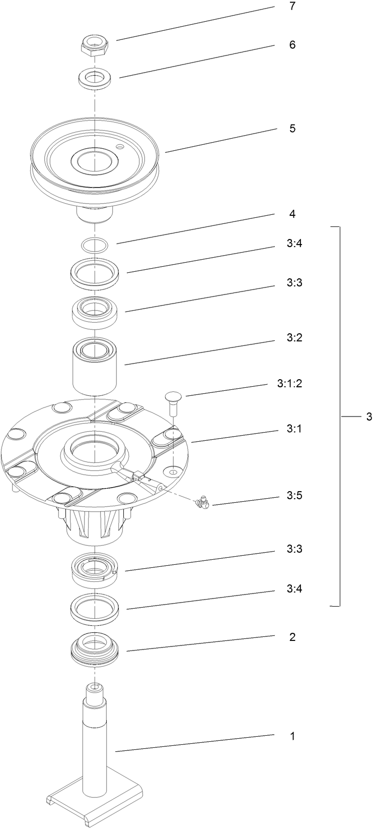 High Spindle Assembly No. 139-3176