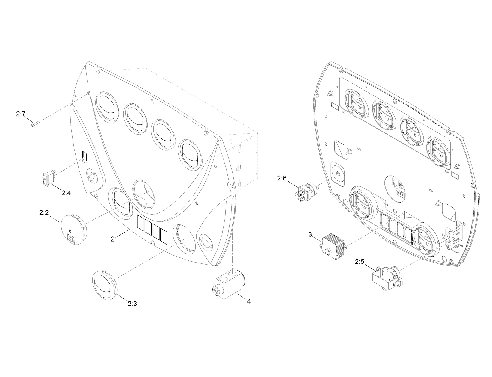 Heater Control Panel Assembly