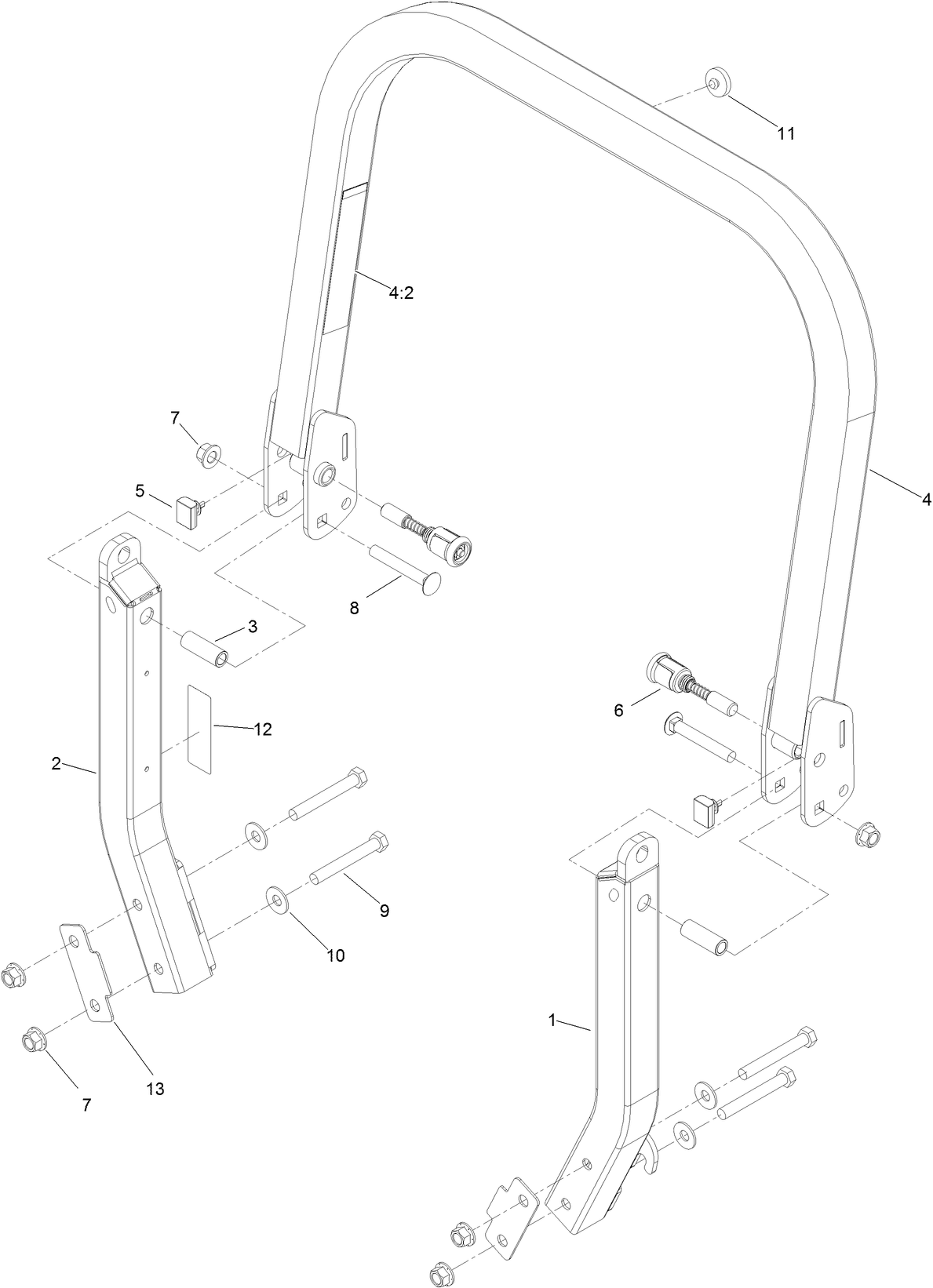 Roll-Over Protection System Assembly No. 116-0230