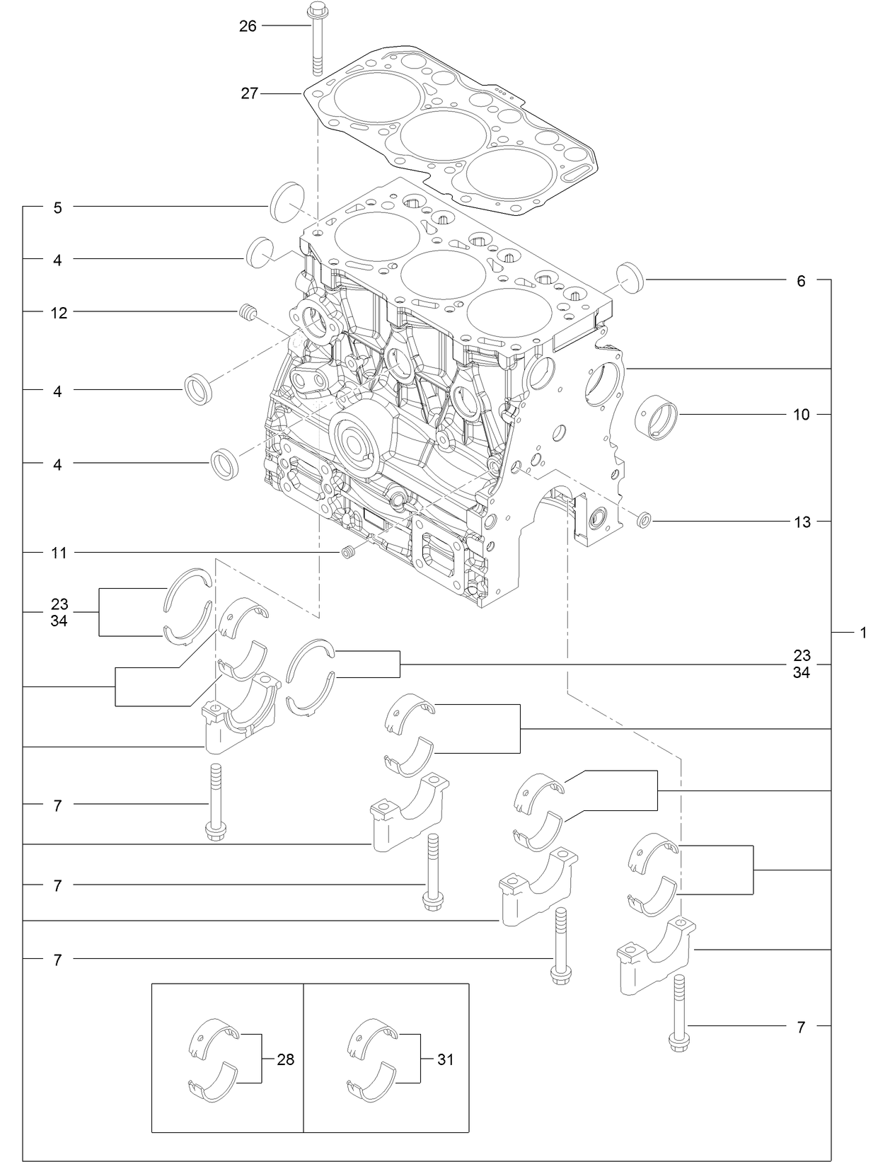 Cylinder Block Assembly