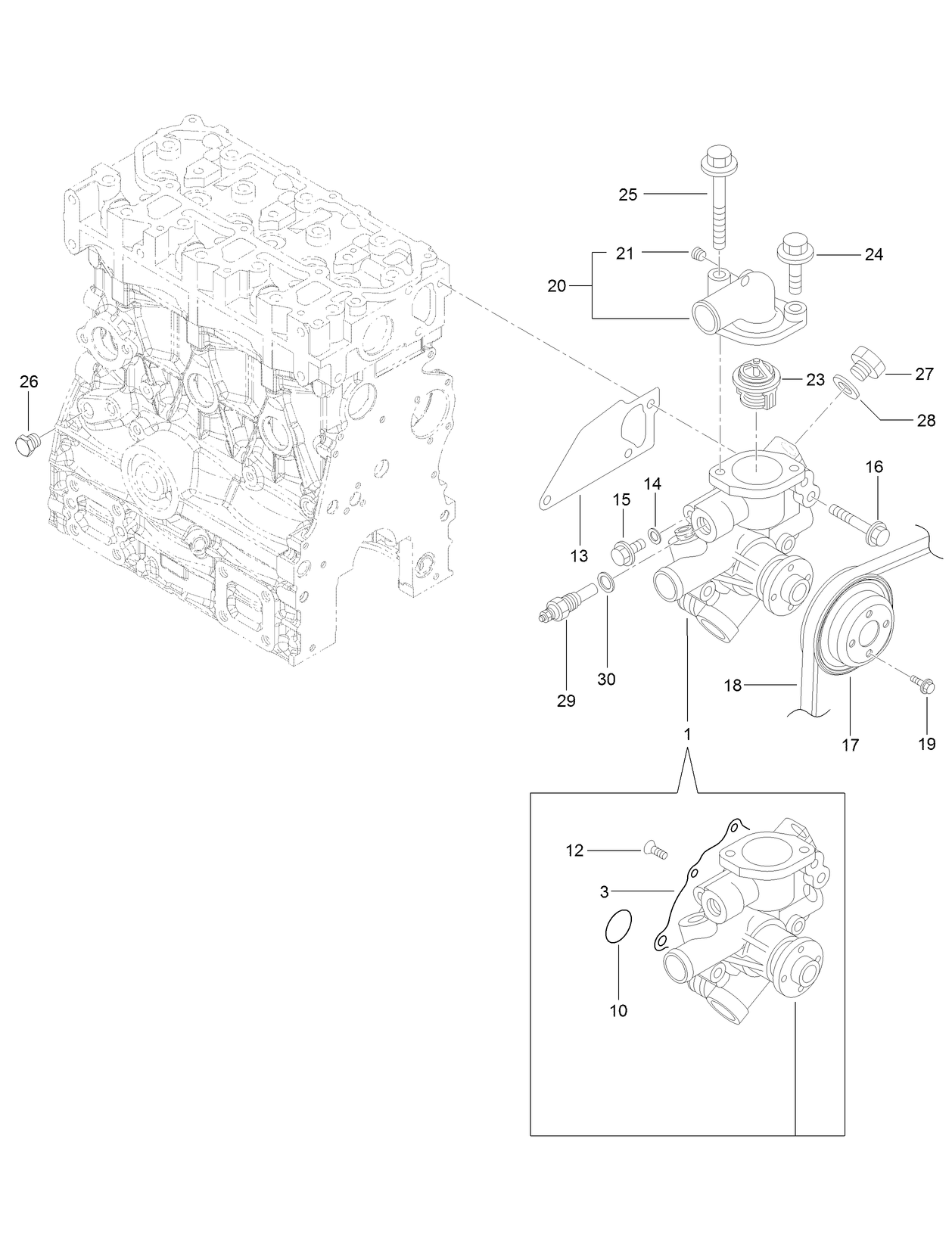 Cooling Water System Assembly