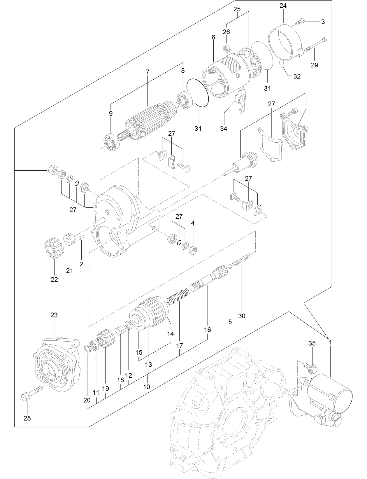 Starter Motor Assembly
