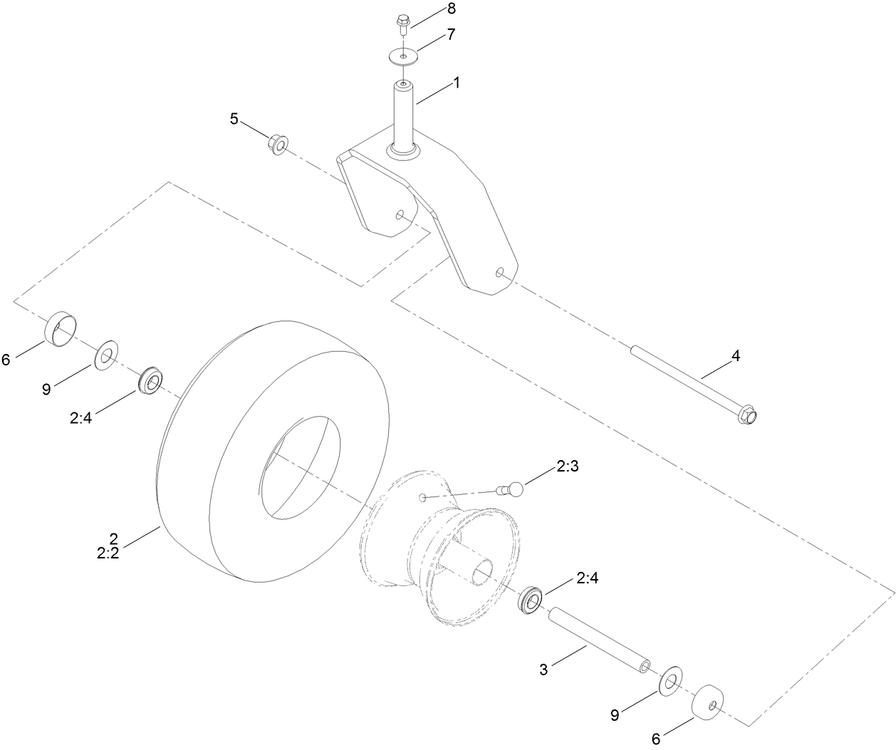 Tire and Caster Assembly