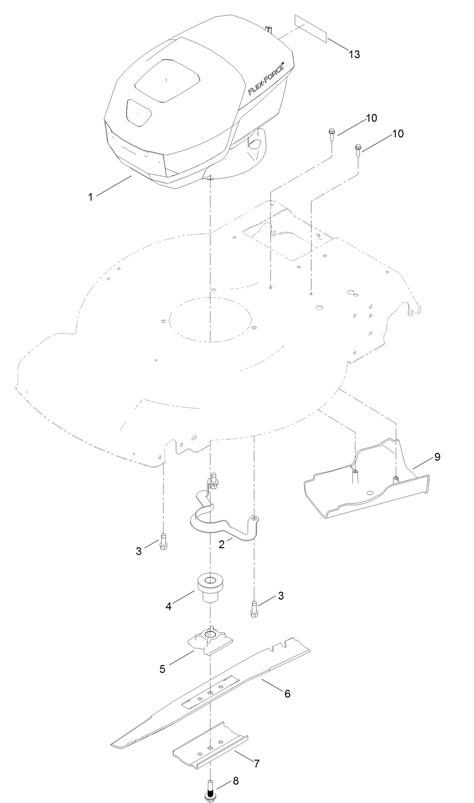 Motor and Blade Assembly