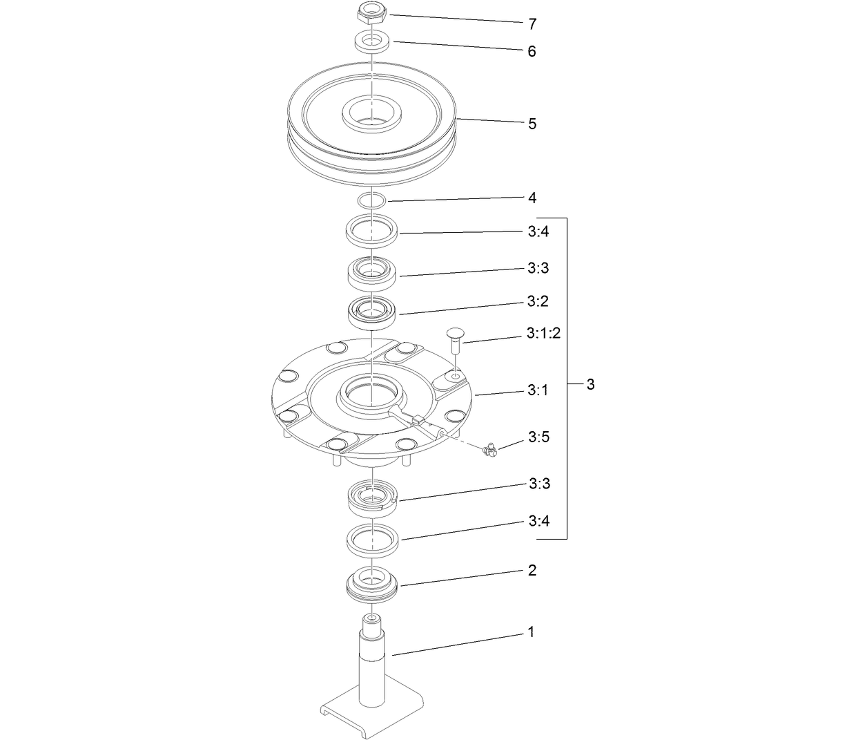 Double Driven Spindle Assembly No. 139-1037