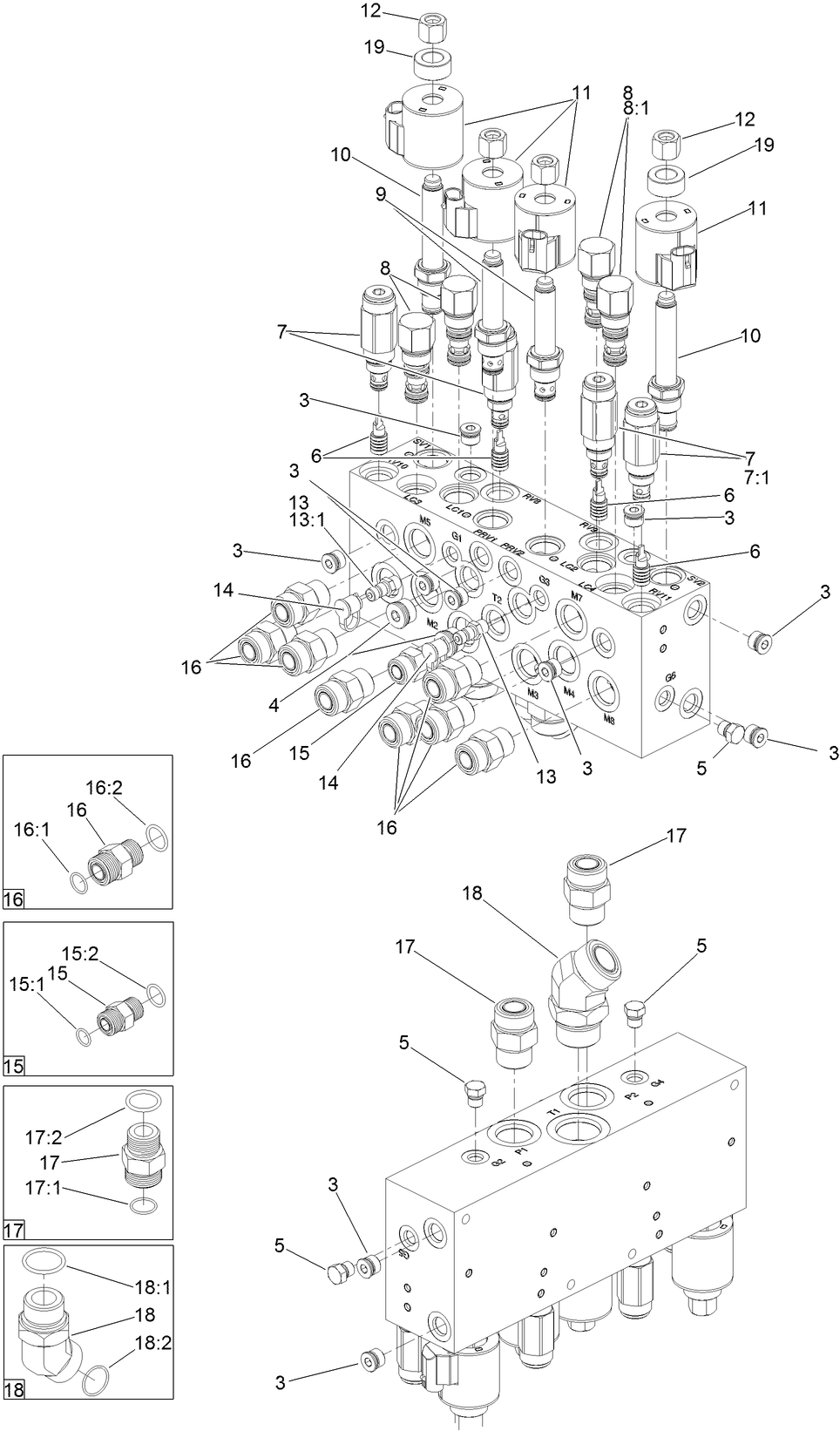 Mow Manifold Assembly No. 136-2916