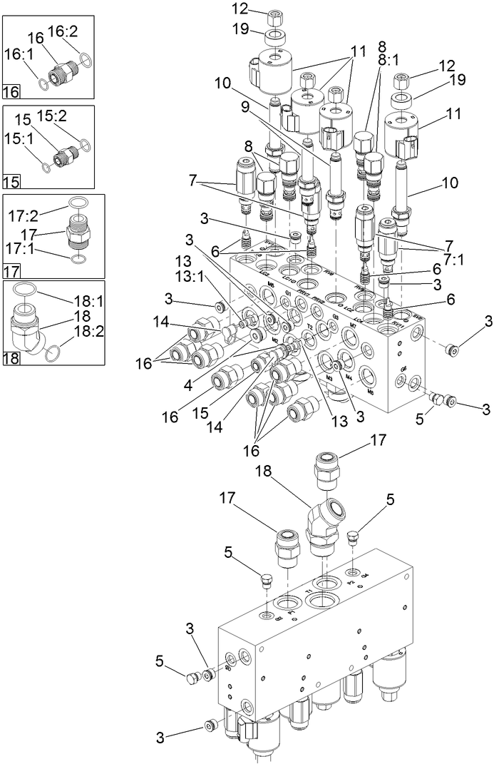 Mow Manifold Assembly No. 136-2916