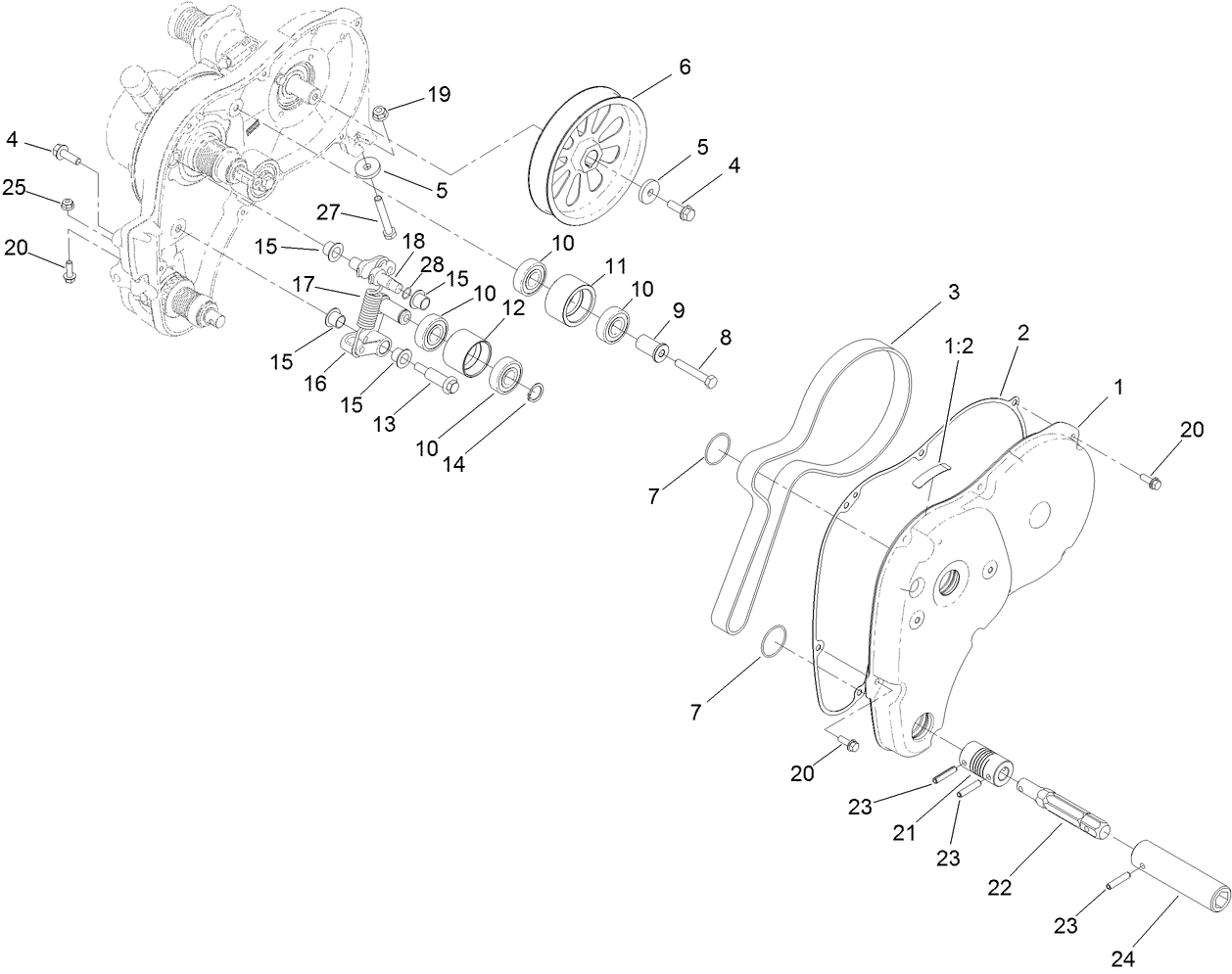 Right Side Transmission Assembly