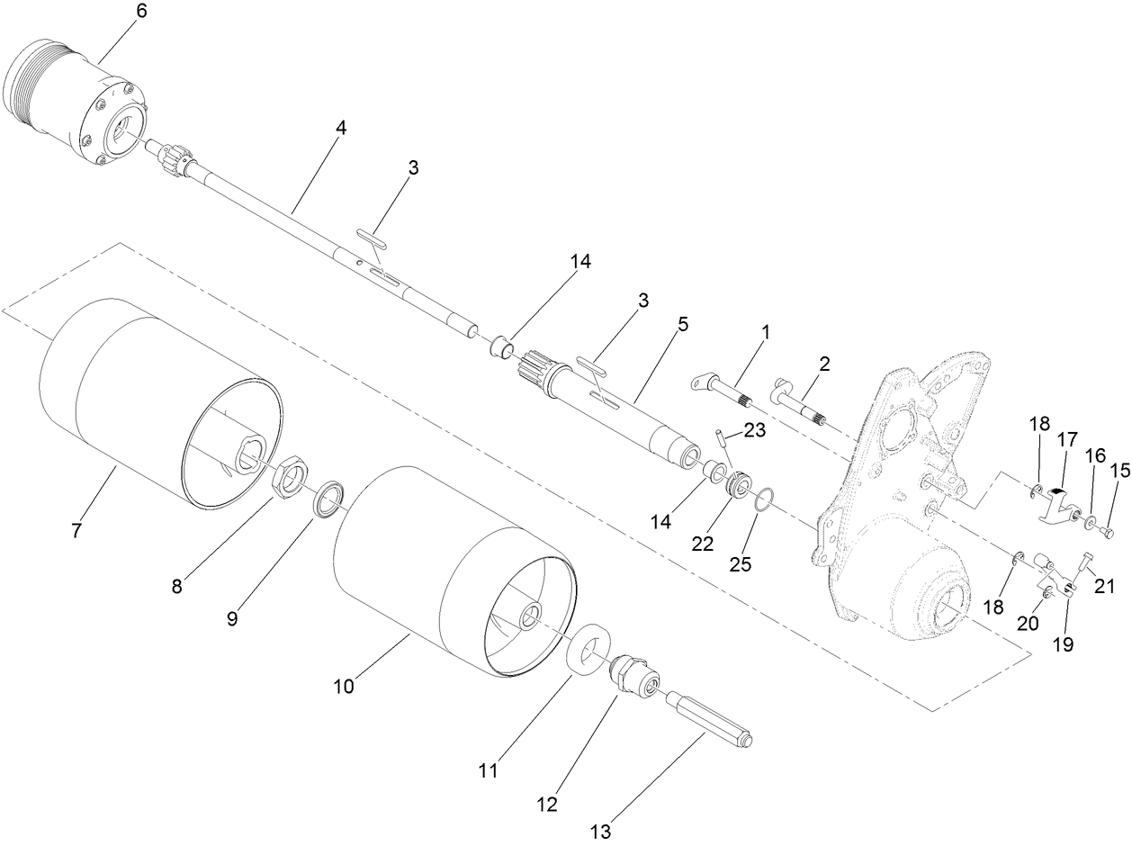 Differential and Traction Drum Assembly