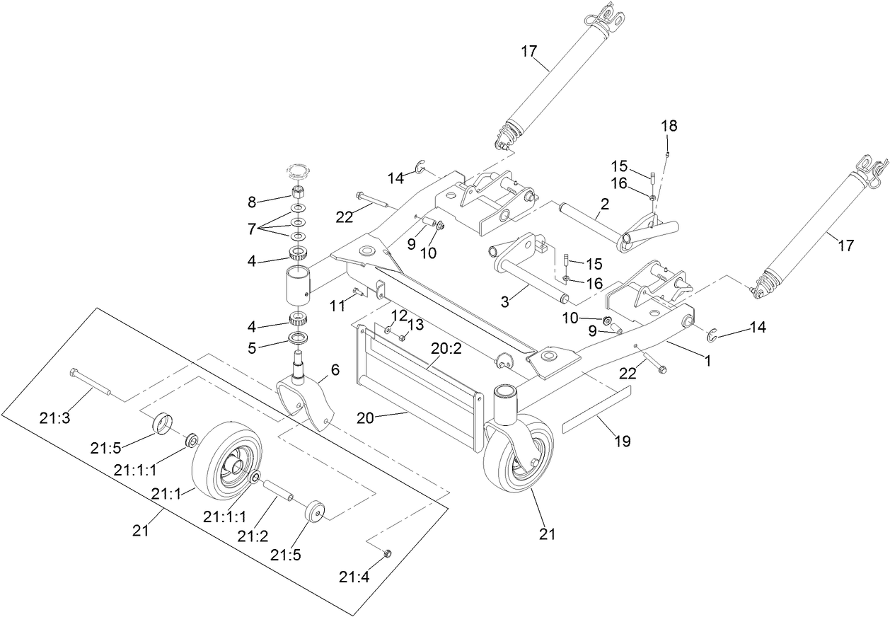 Deck Support Frame Assembly