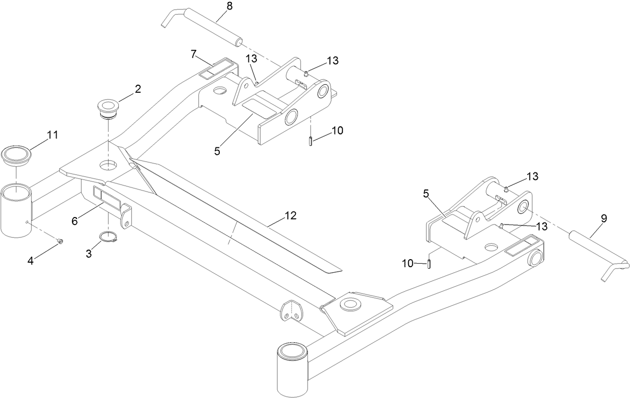 Deck Support W/Decals Assembly No. 142-2910
