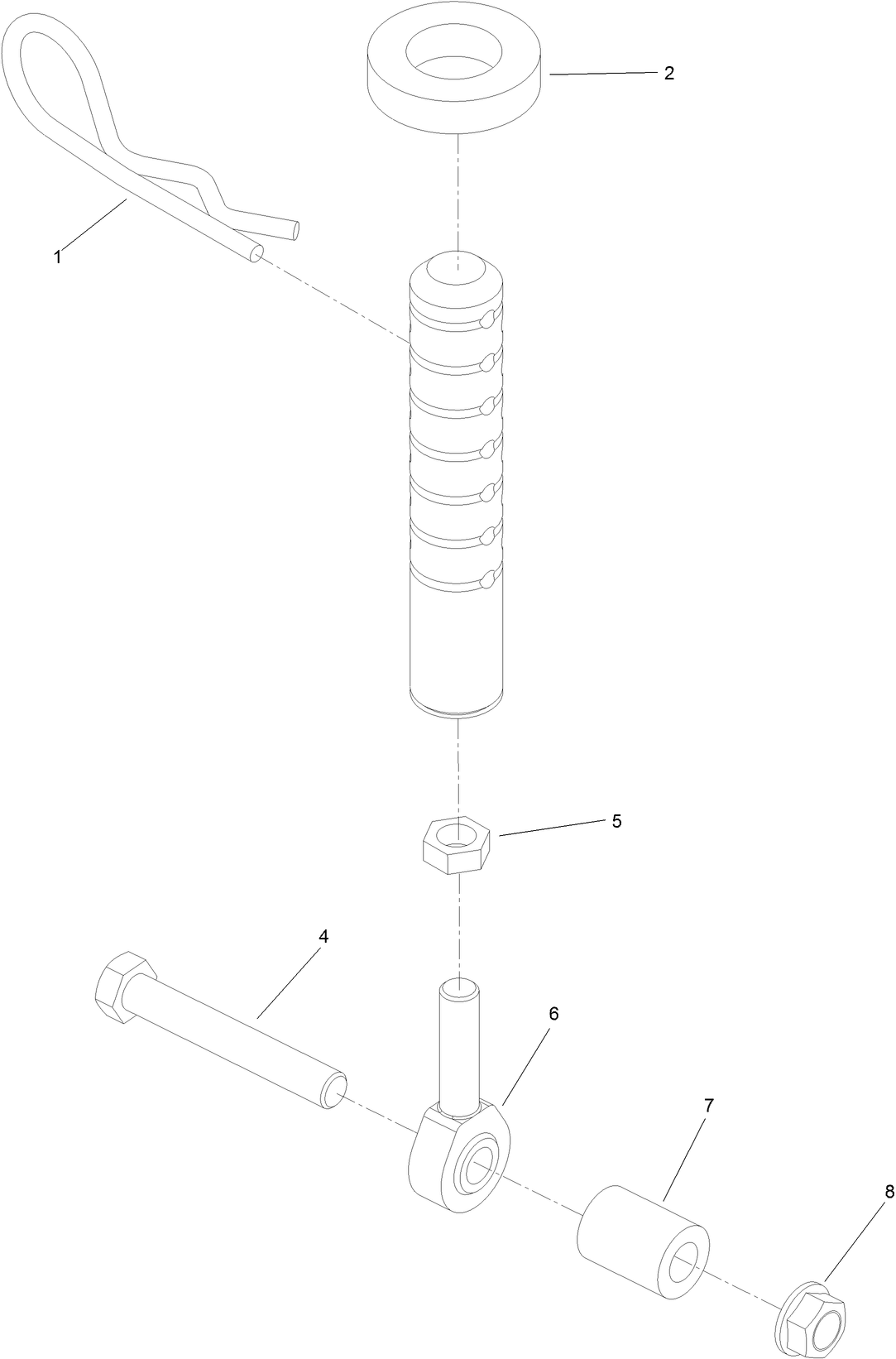 Rear Deck Height Adjustment  Assembly No. 109-0322