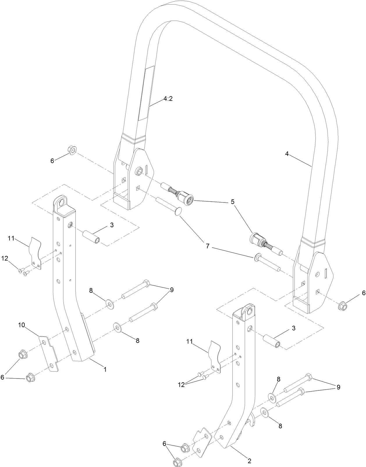 Roll-Over Protection System Assembly No. 135-5786