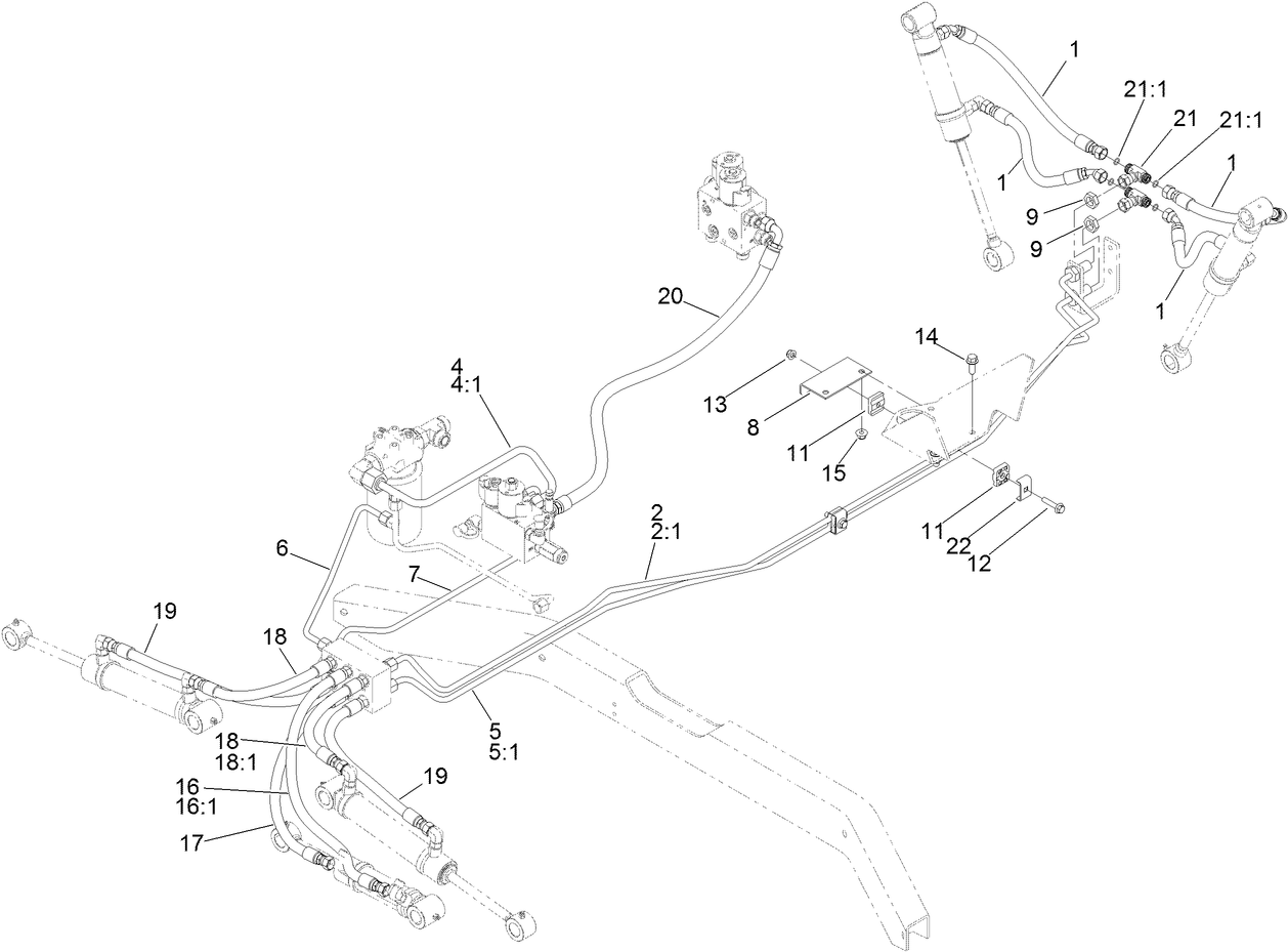 Deck Lift Hydraulic Circuit Assembly