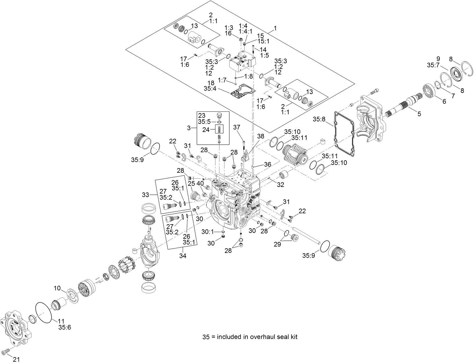 Hydraulic Pump Assembly No. 136-2940