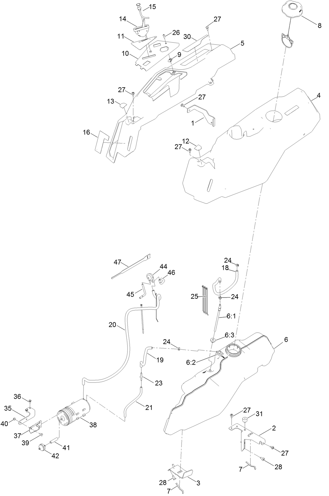 Body Styling and Fuel Pod Assembly